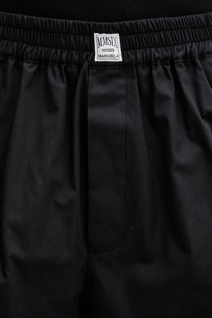 MM6 Maison Margiela pantaloncini da donna in cotone nero S52MU0135.M35480.899