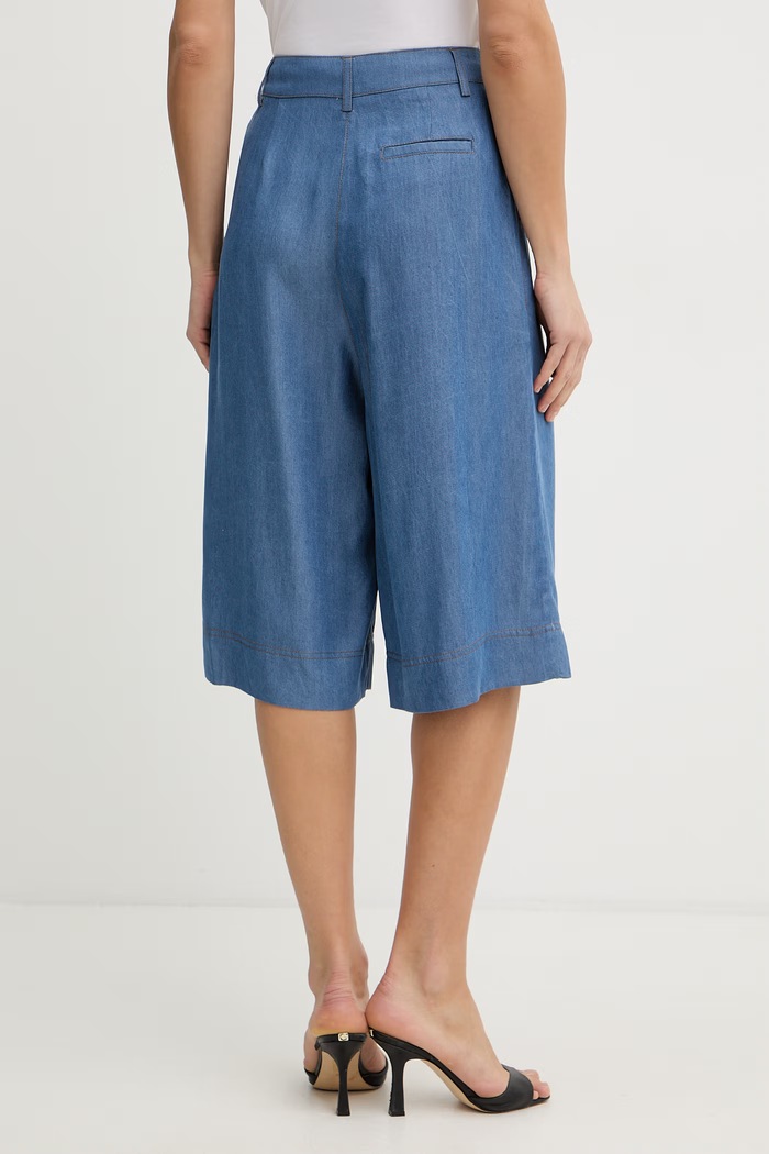 Îmbrăcăminte Fracomina pantaloni scurți pentru femei FS26SV9002D46901 albastru