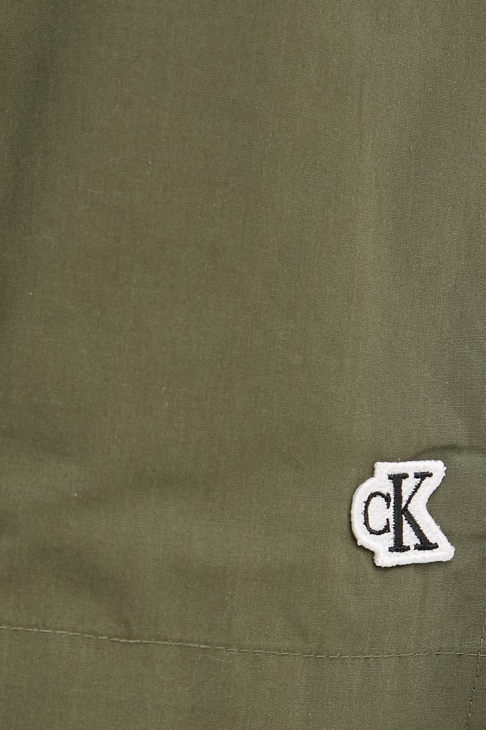 Calvin Klein Jeans szorty damskie bawełniane zielony LV047G617G