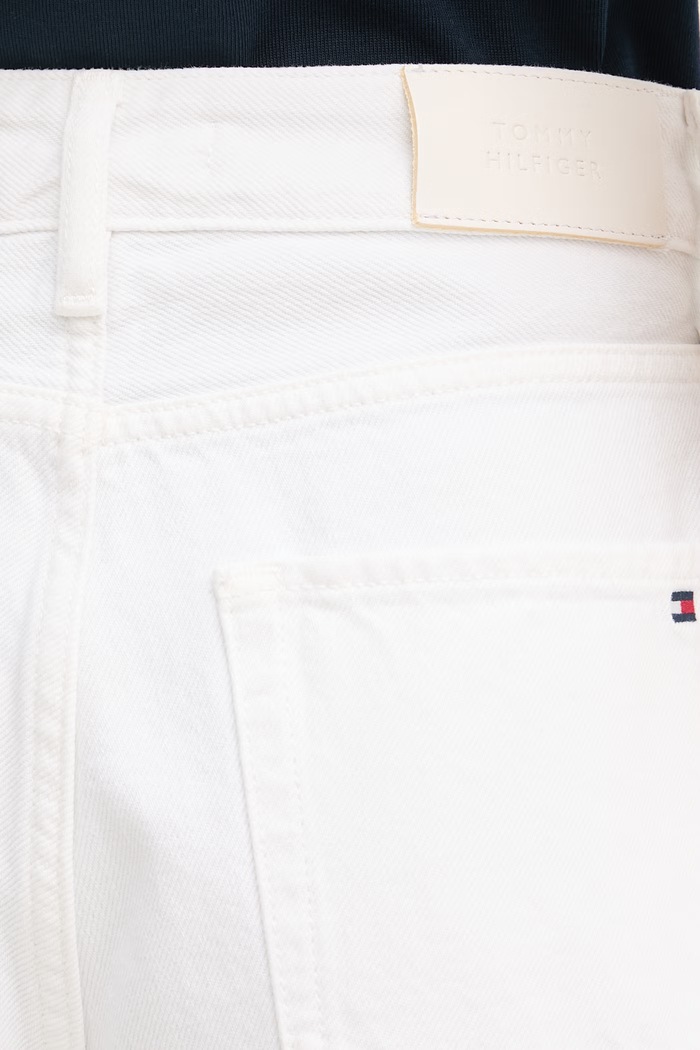 Tommy Hilfiger šortky dámske rifľové biela WW0WW49579