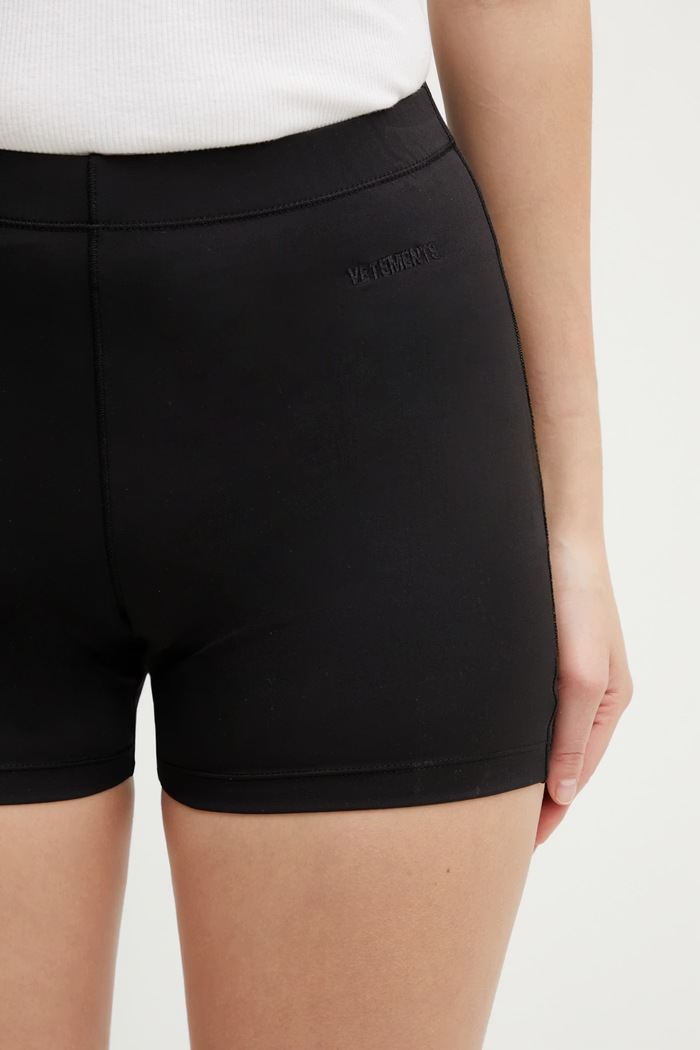 Vetements Push-up Yoga șorturi biker pentru femei negru WE76CS463B