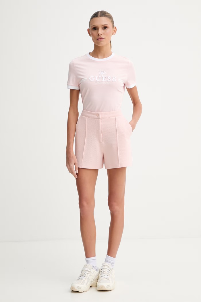 Guess къс панталон дамски SARAH V6GD01.K2927 розов SS26