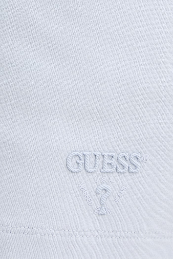 Guess Σορτς επίσημα Γυναικεία βαμβακερά HABI μπλε V6GD17.K3158