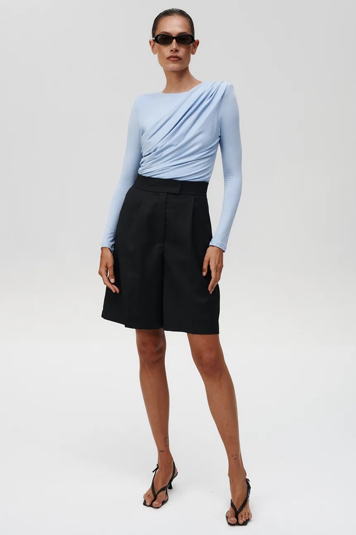 Undress Code pantaloni scurți din lână Atacama Shorts 1234UC negru SS26