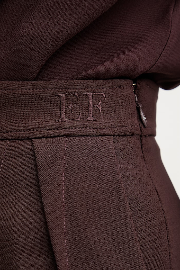 Elisabetta Franchi elegantné šortky dámske SH01062E2 hnedá