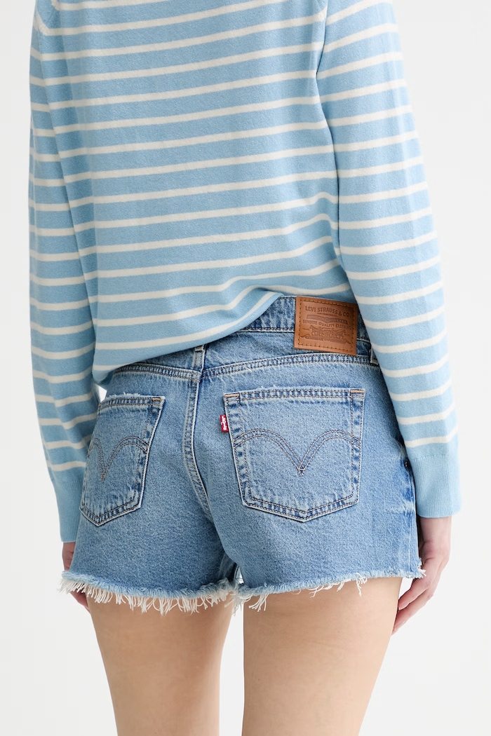 Oblečenie Šortky Levi's LOW LOOSE 005DR modrá