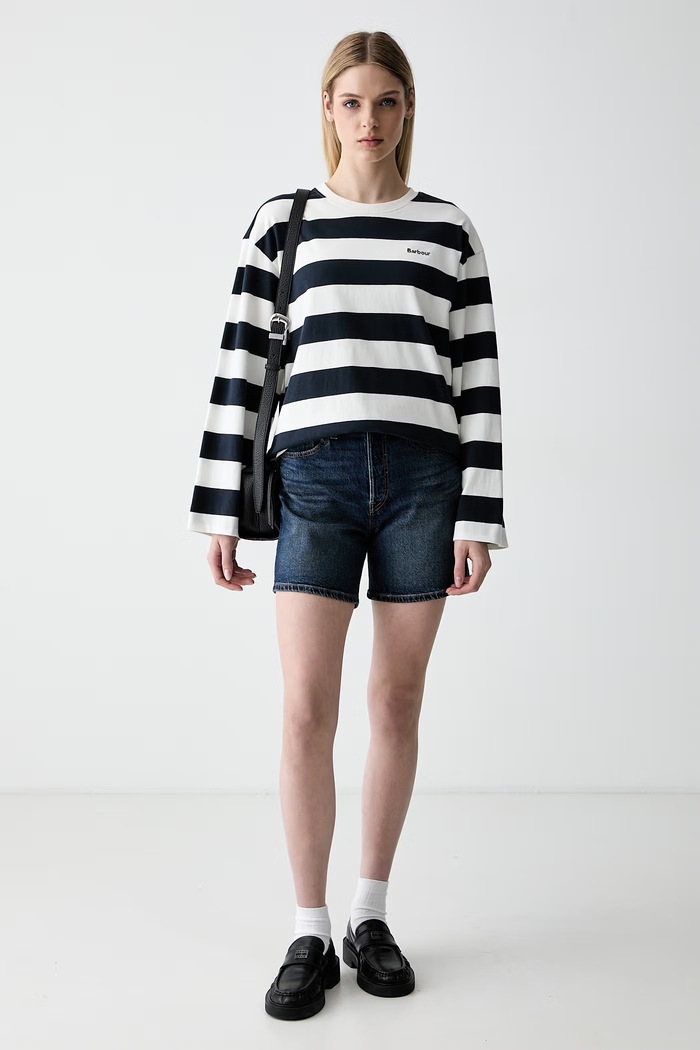 Levi's kratke hlače ženske denim 501® MID THIGH A9296 modra SS26