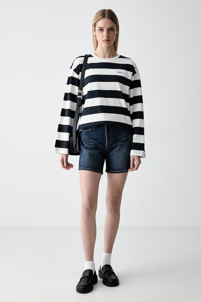 Levi's kratke hlače ženske denim 501® MID THIGH A9296 modra SS26