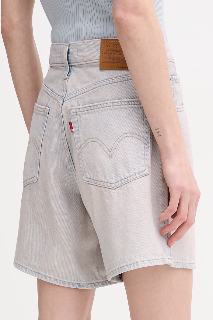 Oblečenie Rifľové krátke nohavice Levi's HIGH BAGGY A9311.0031 ružová