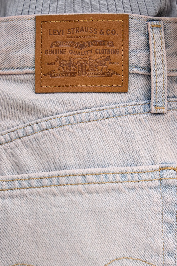 Rifľové krátke nohavice Levi's HIGH BAGGY ružová A9311.0031