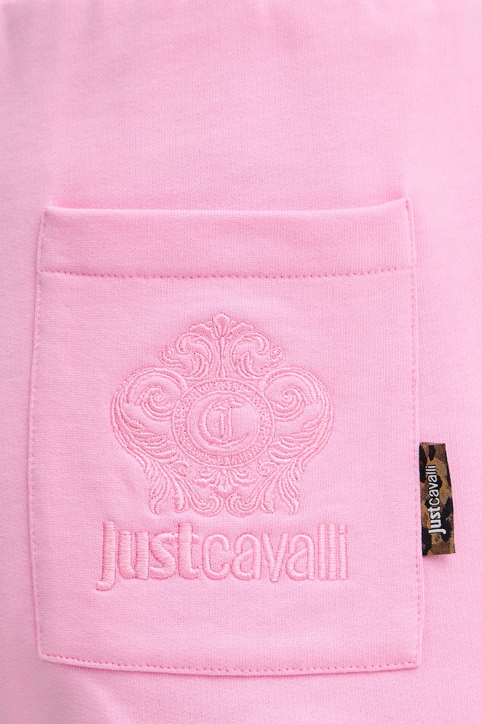 Just Cavalli szorty bawełniane różowy 80PADE15.CF100