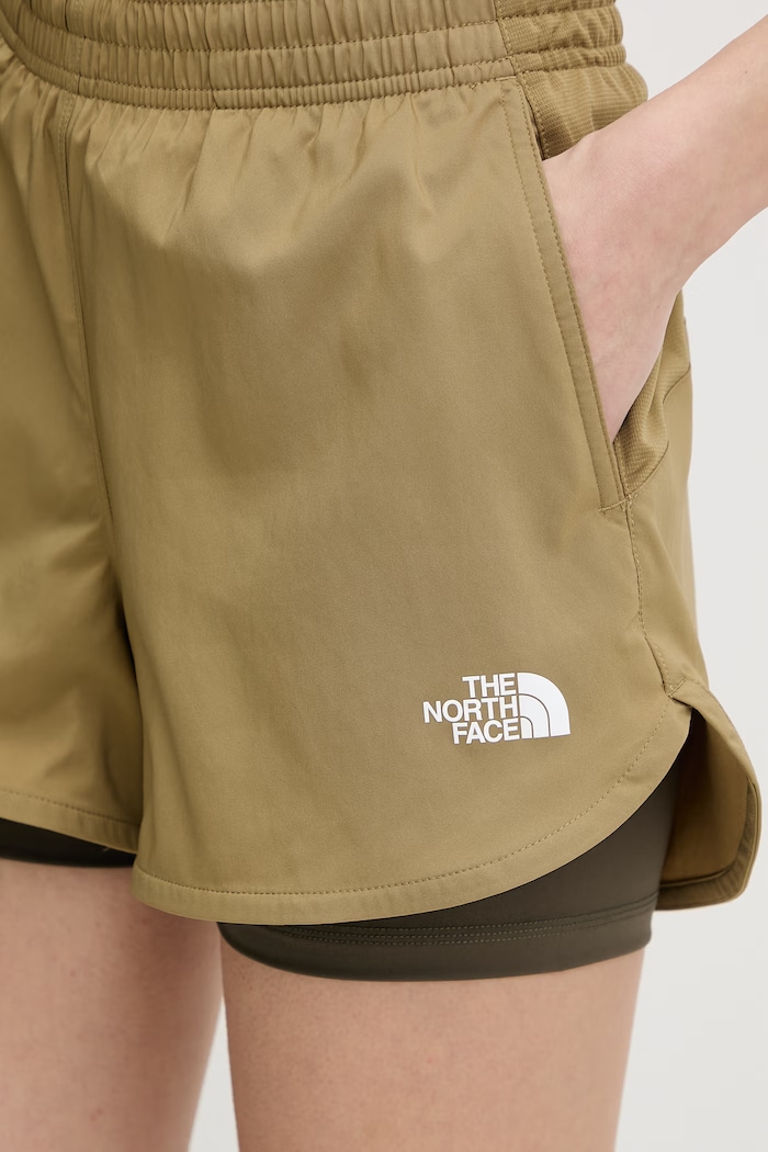 The North Face pantaloni scurți de antrenament FLEX verde NF0A8FBWJV41