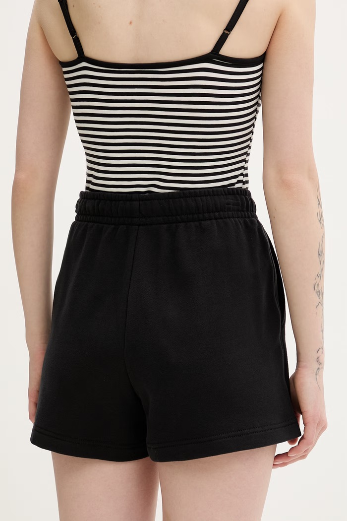 Îmbrăcăminte Tommy Jeans pantaloni scurți de trening pentru femei, din bumbac DW0DW22230 negru