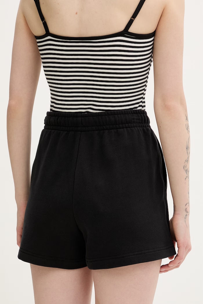 Îmbrăcăminte Tommy Jeans pantaloni scurți de trening pentru femei, din bumbac DW0DW22230 negru