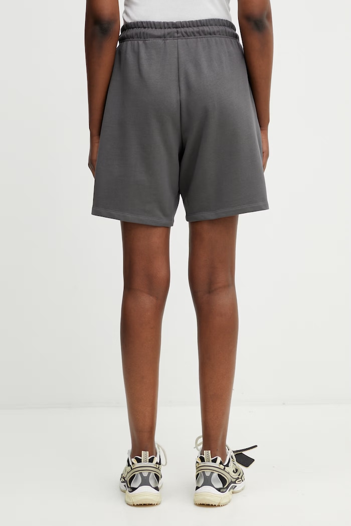 Îmbrăcăminte The North Face Essential Light pantaloni scurți de trening din bumbac pentru femei NF0A8GQYRHI1 gri