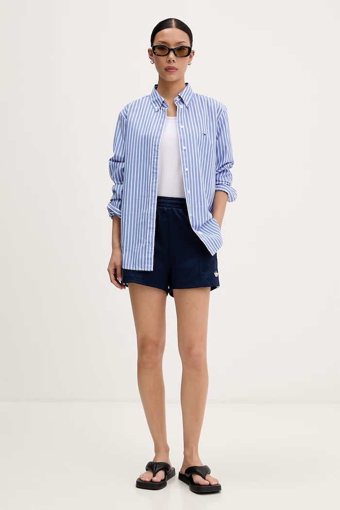 adidas Originals teplákové šortky dámske KY3168 tmavomodrá SS26