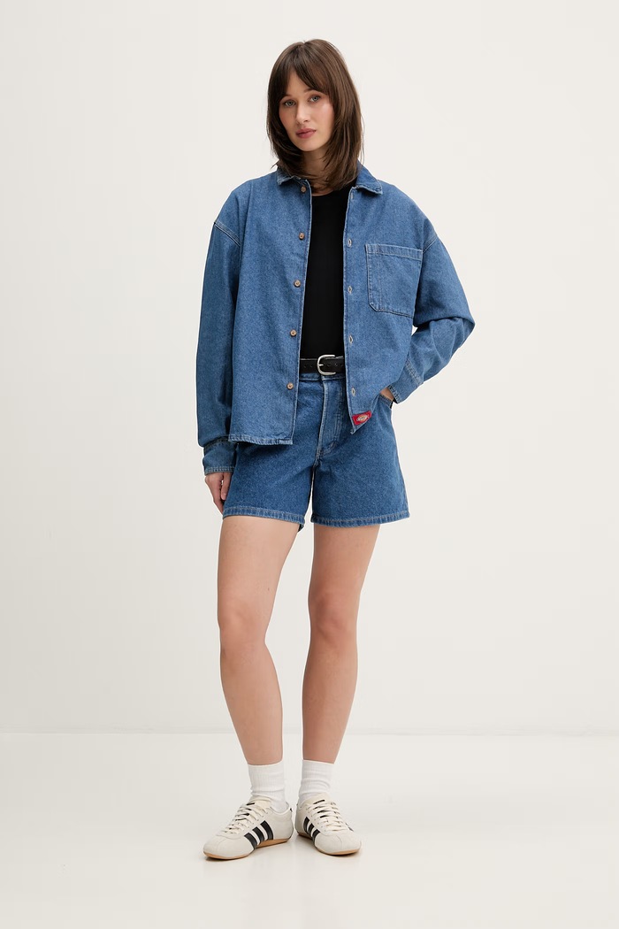 Dickies šortky dámske rifľové DK0A88QVCLB1 modrá SS26