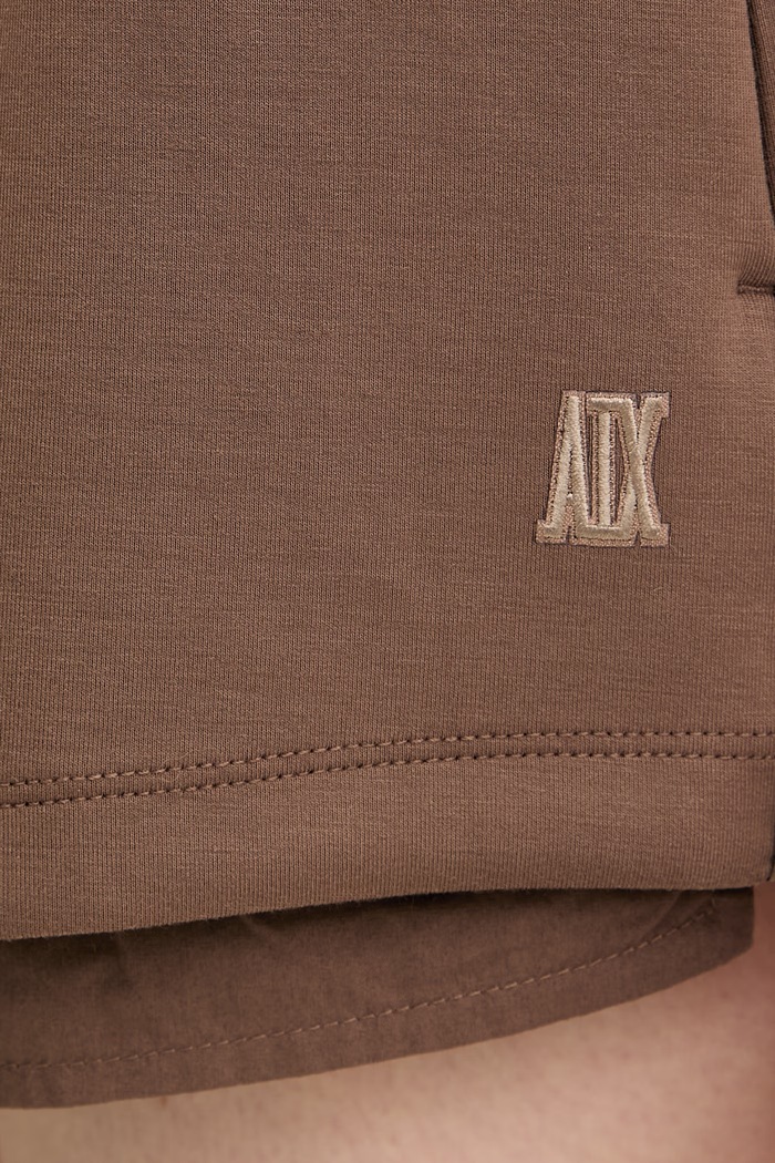 Armani Exchange pantaloni scurți pentru femei maro XW001749.AF10804