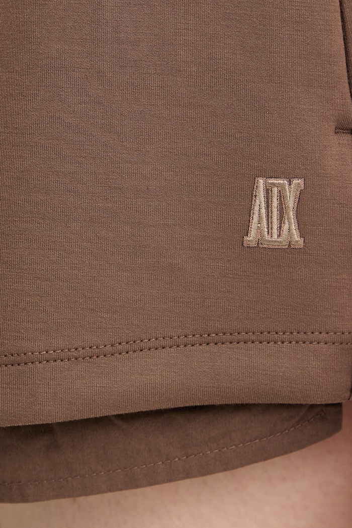 Armani Exchange pantaloni scurți pentru femei maro XW001749.AF10804