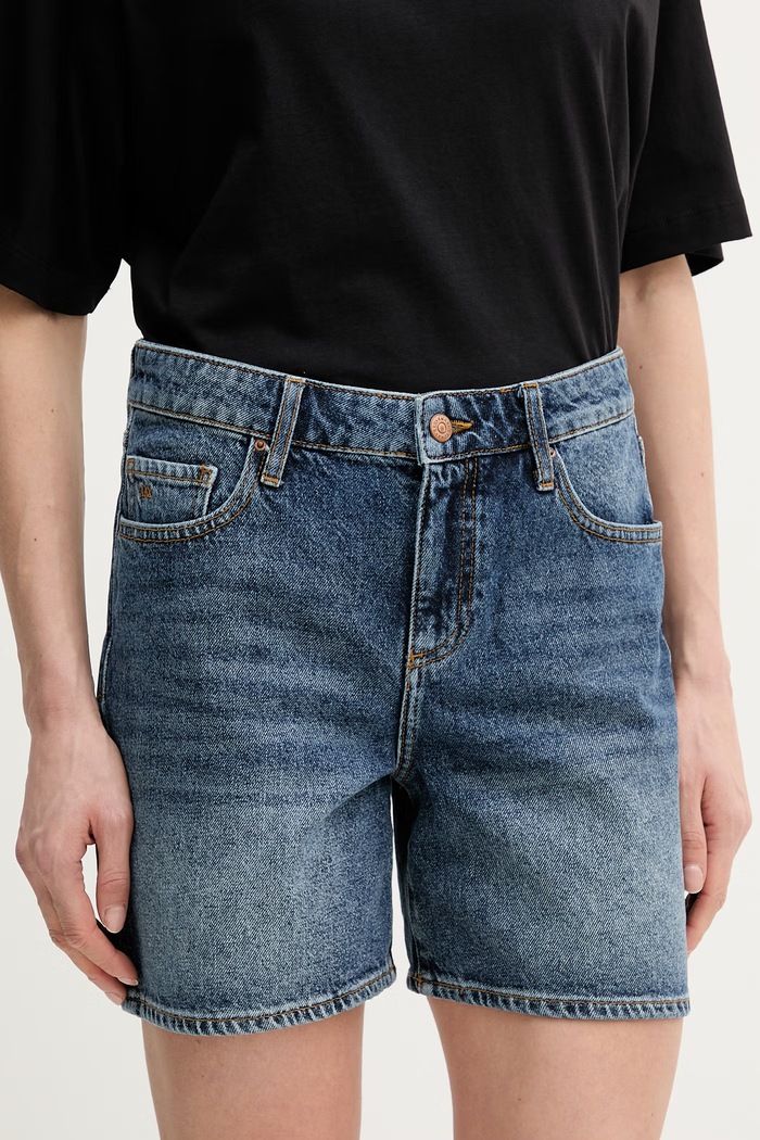 Дамски дънков къс панталон Armani Exchange син XW002272.AF21886