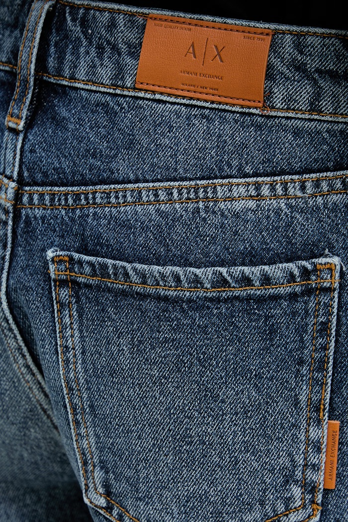 Дамски дънков къс панталон Armani Exchange син XW002272.AF21886