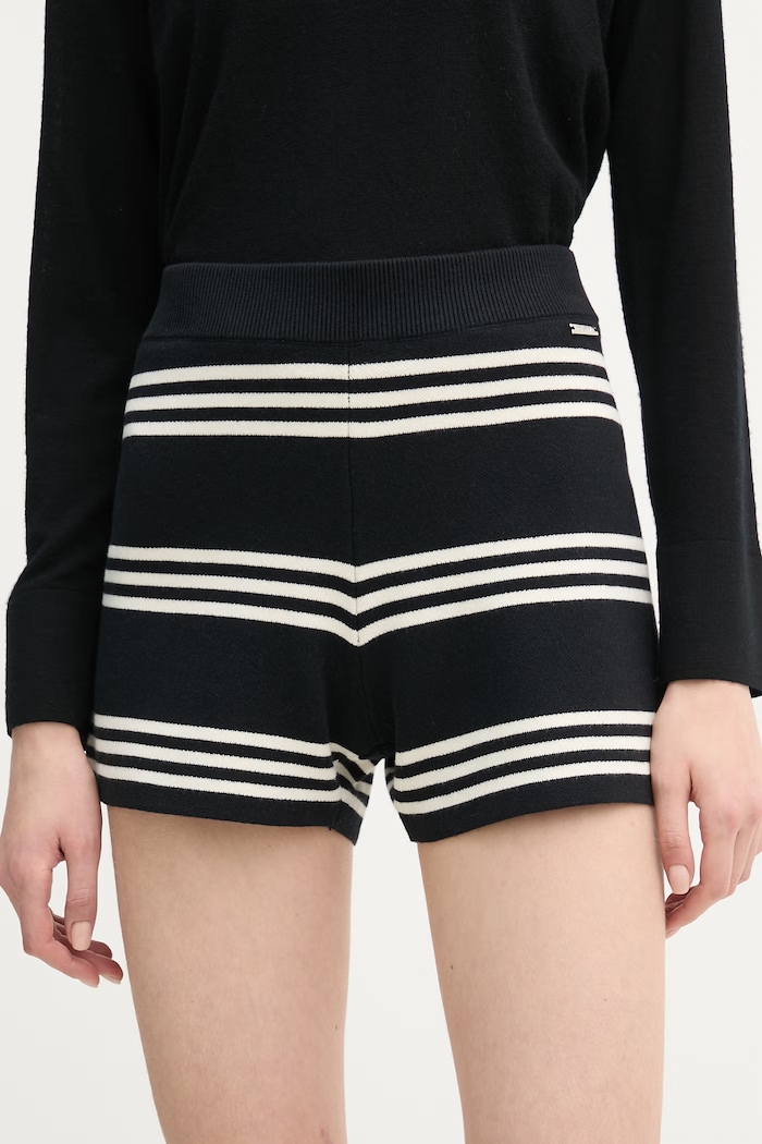 Dkny szorty dzianina czarny DJ6R0130