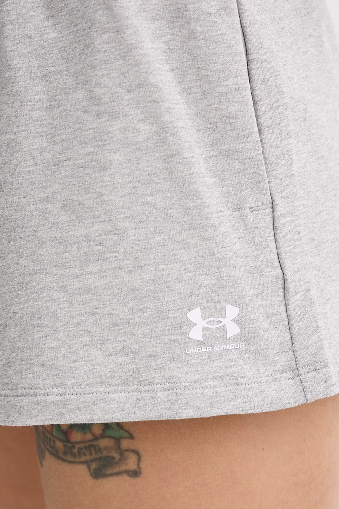 Under Armour sportske kratke hlače za žene od pamuka s elastanom Terry siva 6011022