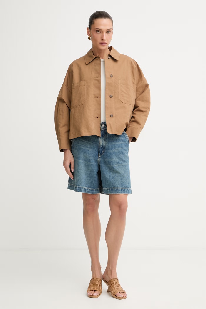 BOSS šortky dámske rifľové ALLEXY DENIM SHORT 50558739 modrá SS26