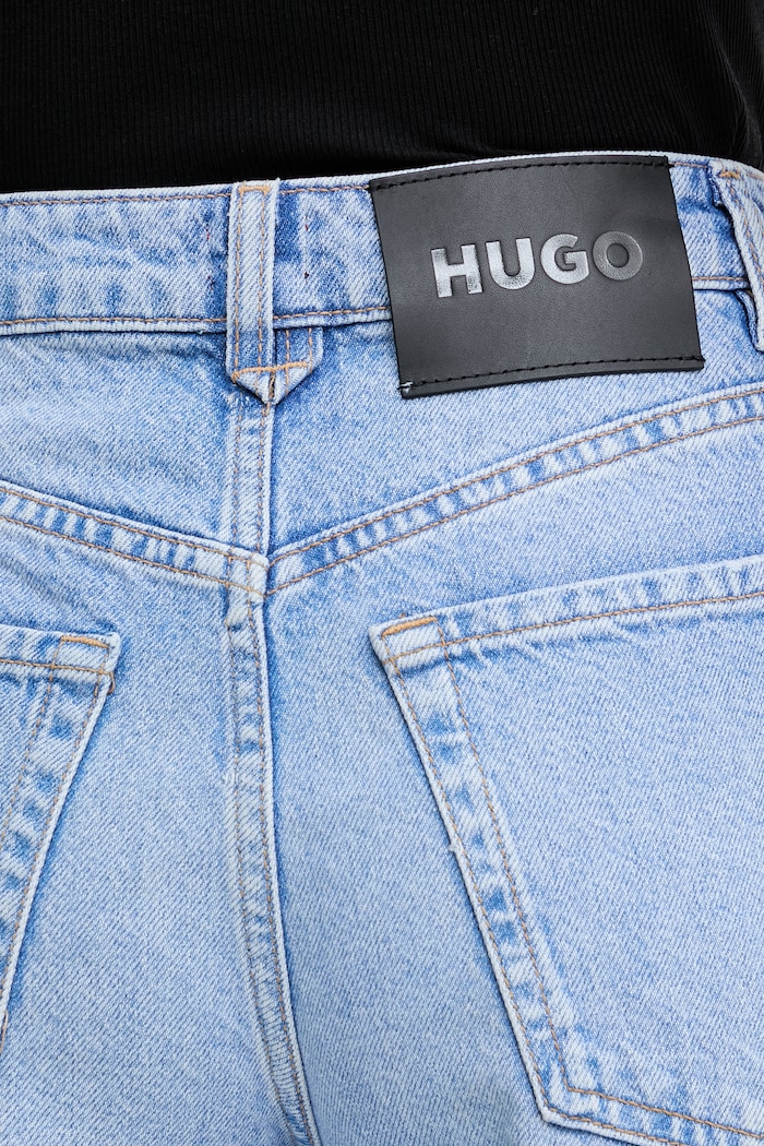 HUGO bermudy damskie jeansowe Gelita_1 niebieski 50557010