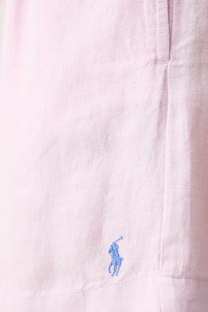 Polo Ralph Lauren LINEN-WVN-SHORTS σορτς λινά γυναικεία ροζ 211A12950007