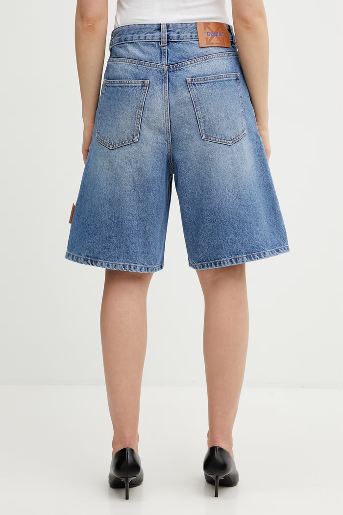 Îmbrăcăminte Off-White Royal Patch Denim bermude denim pentru femei 2YC01CS26DEN001 albastru