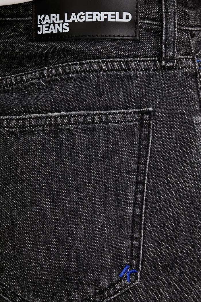 Karl Lagerfeld Jeans šortky dámske bavlnené čierna B2W10068