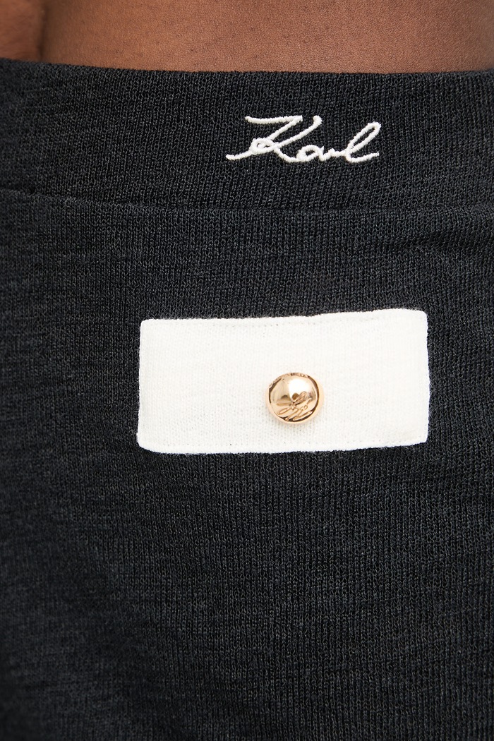 Karl Lagerfeld Kratke hlače ženske črna B2W46060