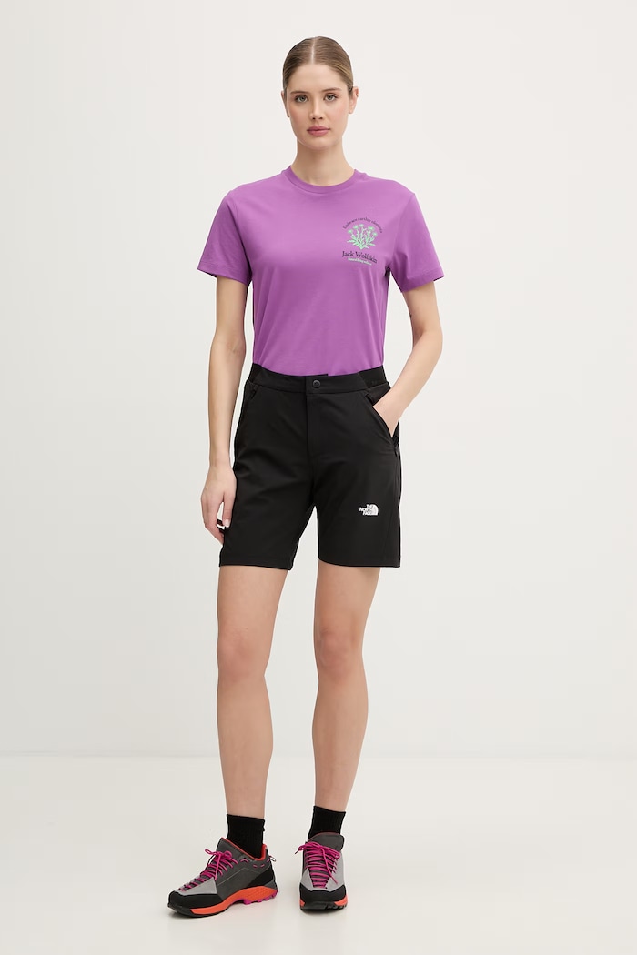 The North Face спортен къс панталон дамски FELIK NF0A8BT4JK31 черен SS26