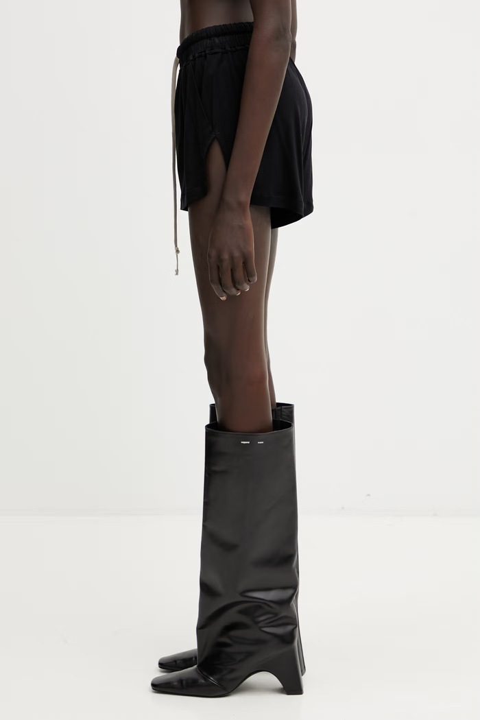 Rick Owens Lilies šortky dámske z viskózy LI01F7333.RV čierna SS26