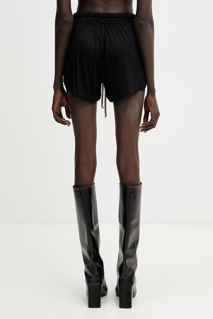 Oblečenie Rick Owens Lilies šortky dámske z viskózy LI01F7333.RV čierna