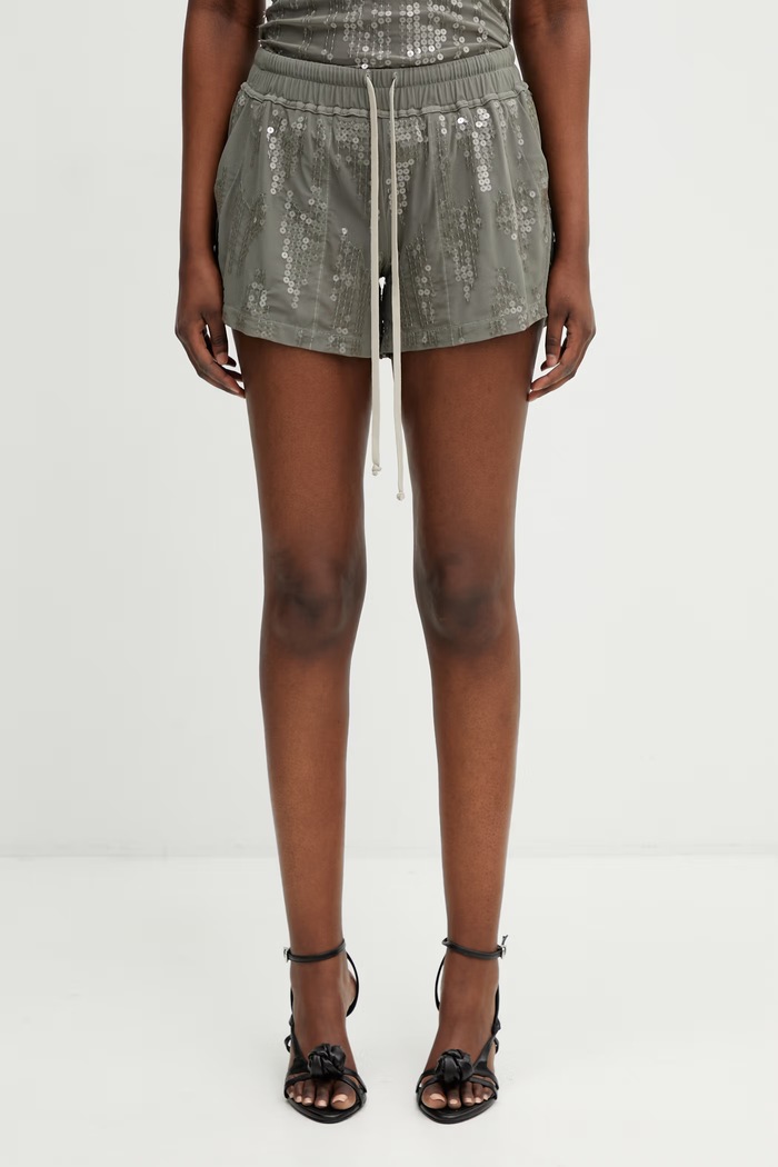 Rick Owens Lilies Pantaloni scurți pentru femei verde LI01F7333.TUSM21
