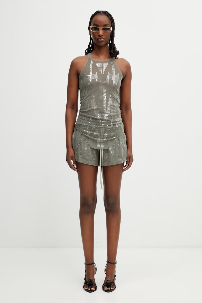 Rick Owens Lilies Pantaloni scurți pentru femei LI01F7333.TUSM21 verde