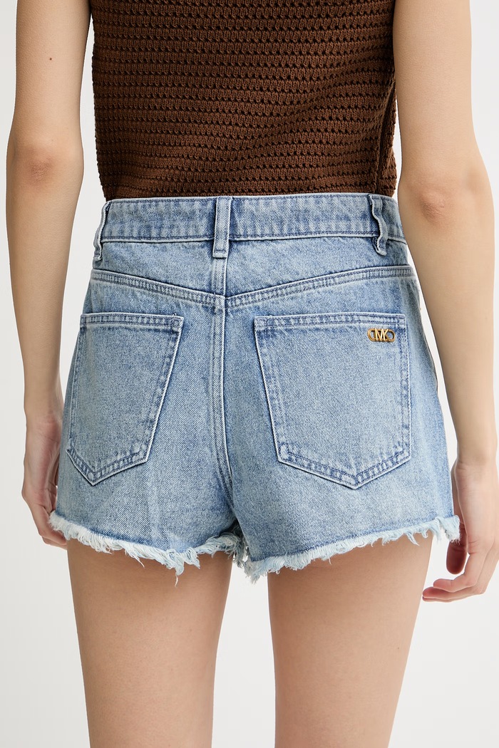 Îmbrăcăminte MICHAEL Michael Kors pantaloni scurți pentru femei, din denim MS6900MLAA albastru