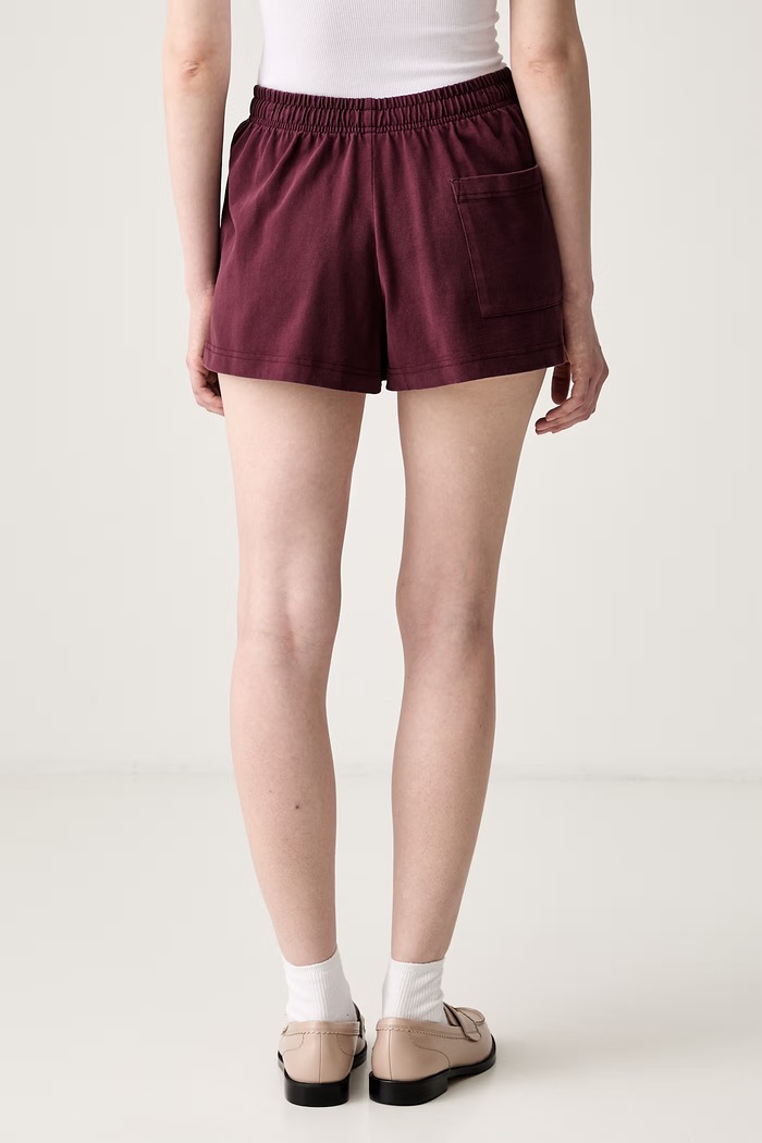 Odzież Sporty & Rich Syracuse szorty dresowe bawełniane damskie SH03775325RE02 bordowy