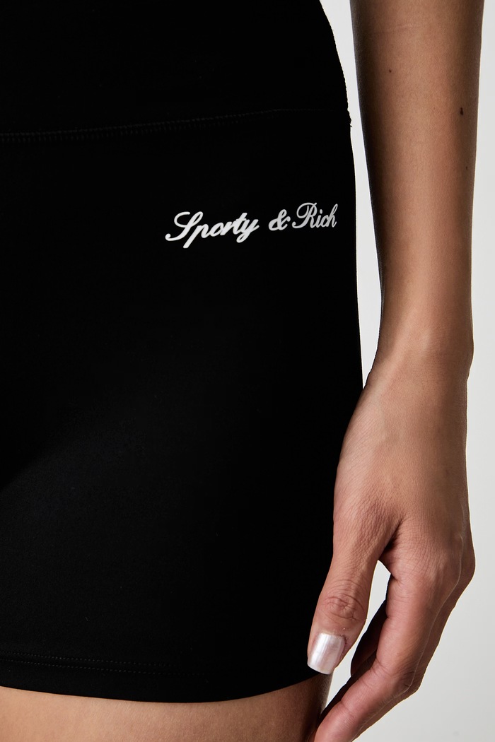 Sporty & Rich Signature Logo biciklističke za žene SH05871326BA01 crna