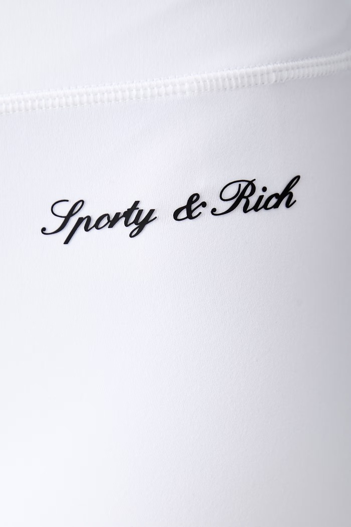 Sporty & Rich Signature Logo szorty SH05871326WH01 biały