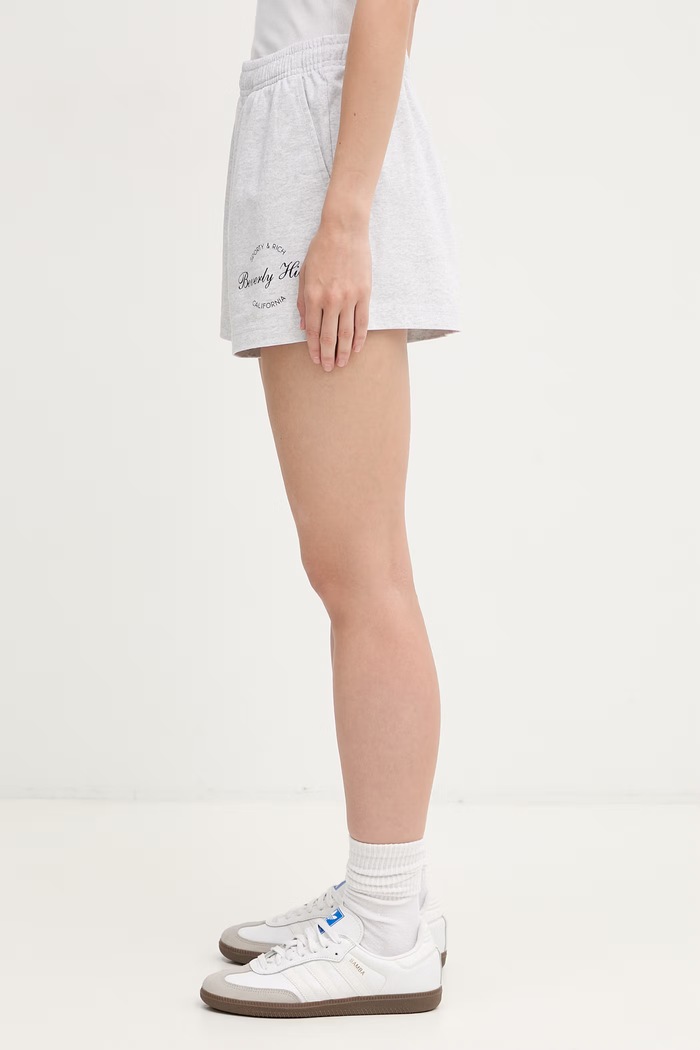 Sporty & Rich Beverly Script Disco σορτς γυναικεία SH03776257GY03 γκρί SS26