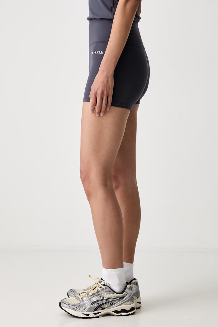 Sporty & Rich Serif szorty damskie szary SH058711300GY25