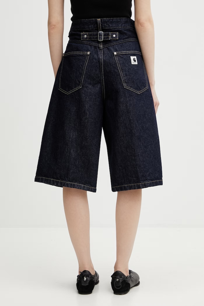 Îmbrăcăminte Carhartt WIP W' Belmont Short pantaloni scurți denim pentru bărbați I036598.102 bleumarin