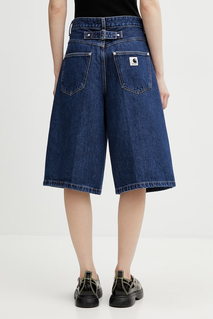 Clothing Carhartt WIP W' Belmont Short Women's denim shorts I036598.106 blue