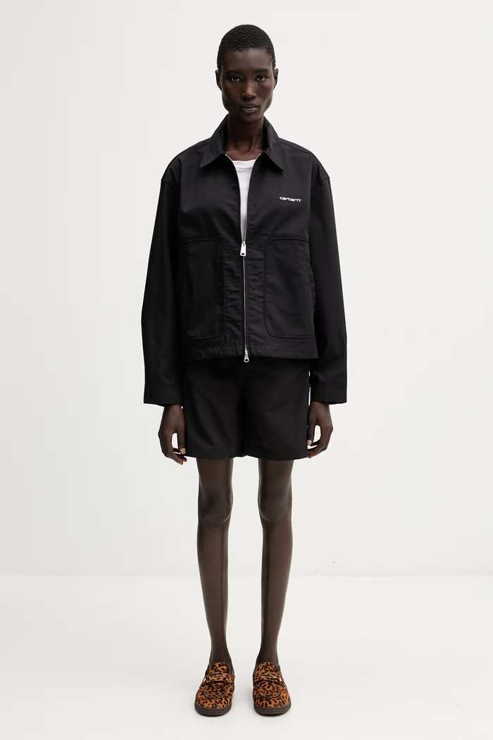 Carhartt WIP W' Iwan Short σορτς cargo γυναικεία I036151.0D2XX μαύρο
