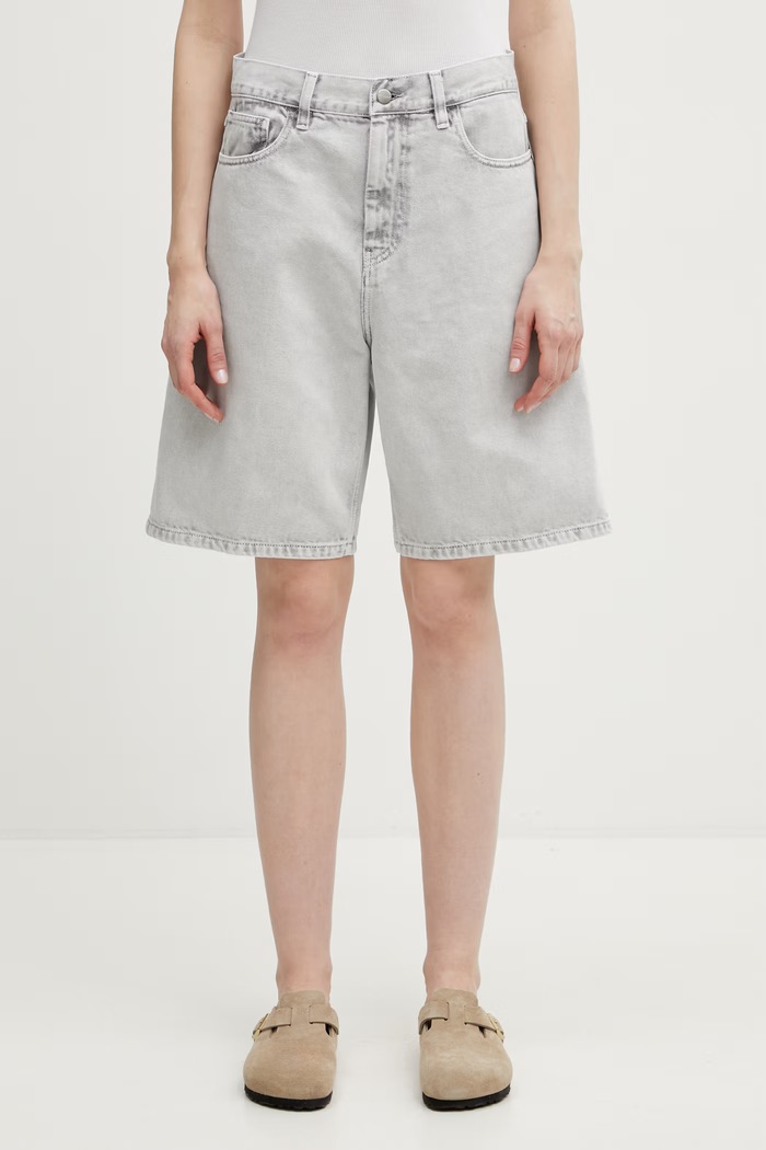 Carhartt WIP W' Brandon Short džínové dámské šedá I036530.895F