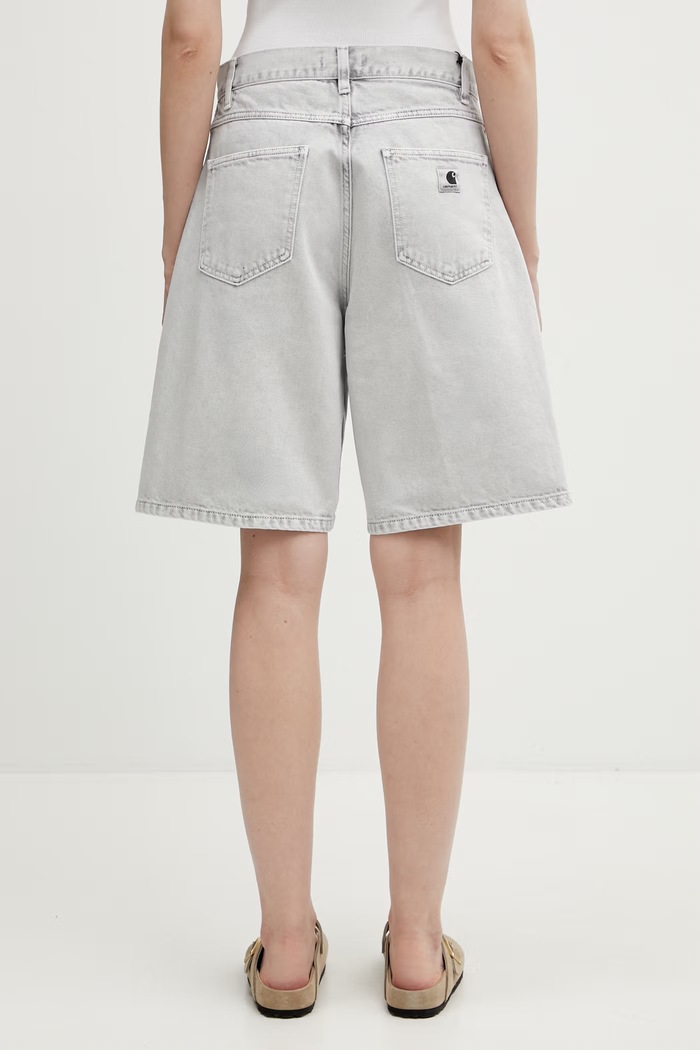 Oblečení Carhartt WIP W' Brandon Short džínové dámské I036530.895F šedá