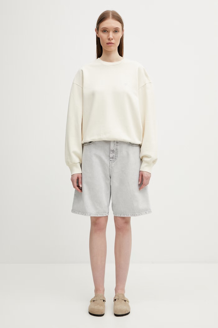 Carhartt WIP W' Brandon Short džínové dámské I036530.895F šedá